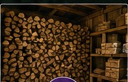 Stacked firewood